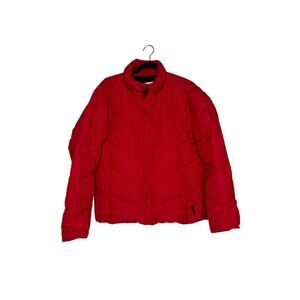 Columbia Red Puffer Down Jacket | Warm Winter Coat | Women’s L